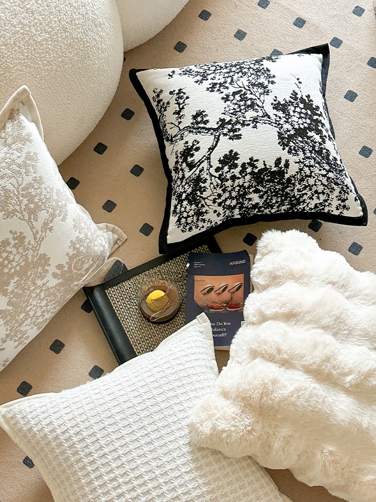 Home Fragrance In French - French Style Square Pillowcase Home Sofa