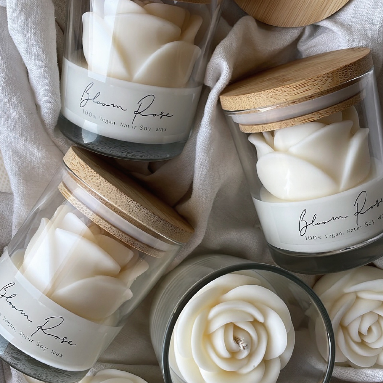 Home Fragrance Rose - Rose-shaped candles,romantic atmosphere,decorations,scented candles,birthdays.Gifts for home