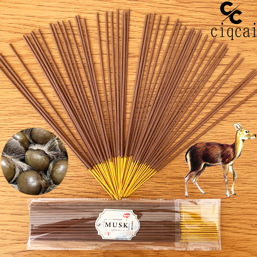 Quality Home Fragrance - Musk-Scented Handmade Incense Sticks, 25.5cm Extended