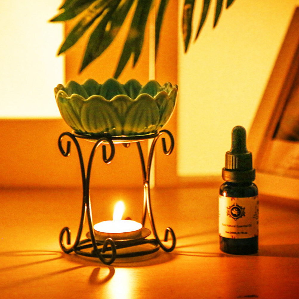 Home Fragrance Oils For Oil Burners - Dual-Function Iron Candlestick Essential Oil Burner