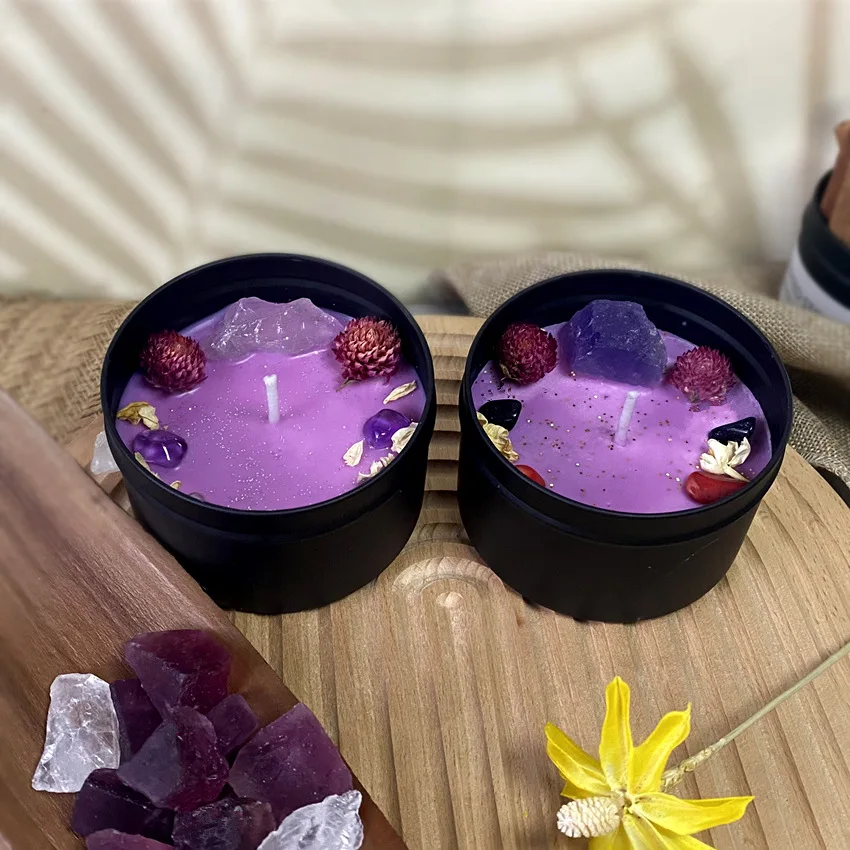 Soy Wax Flake - 8x5.2cm Dried Flower Crystal Stone Scented