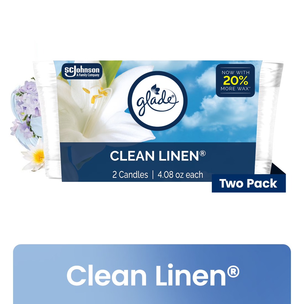 Home Fragrance Linen - Clean Linen Scented Single Wick Soy