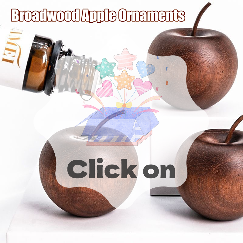 Home Fragrance Oils - 1PCS Of Wooden Apple Shaped Essential