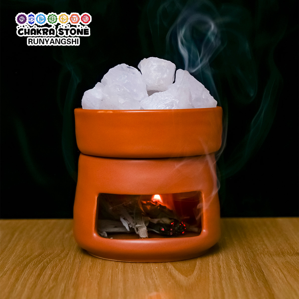 Home Fragrance Oils For Oil Burners - 1set Natural Crystal Aroma Stones, Ceramic