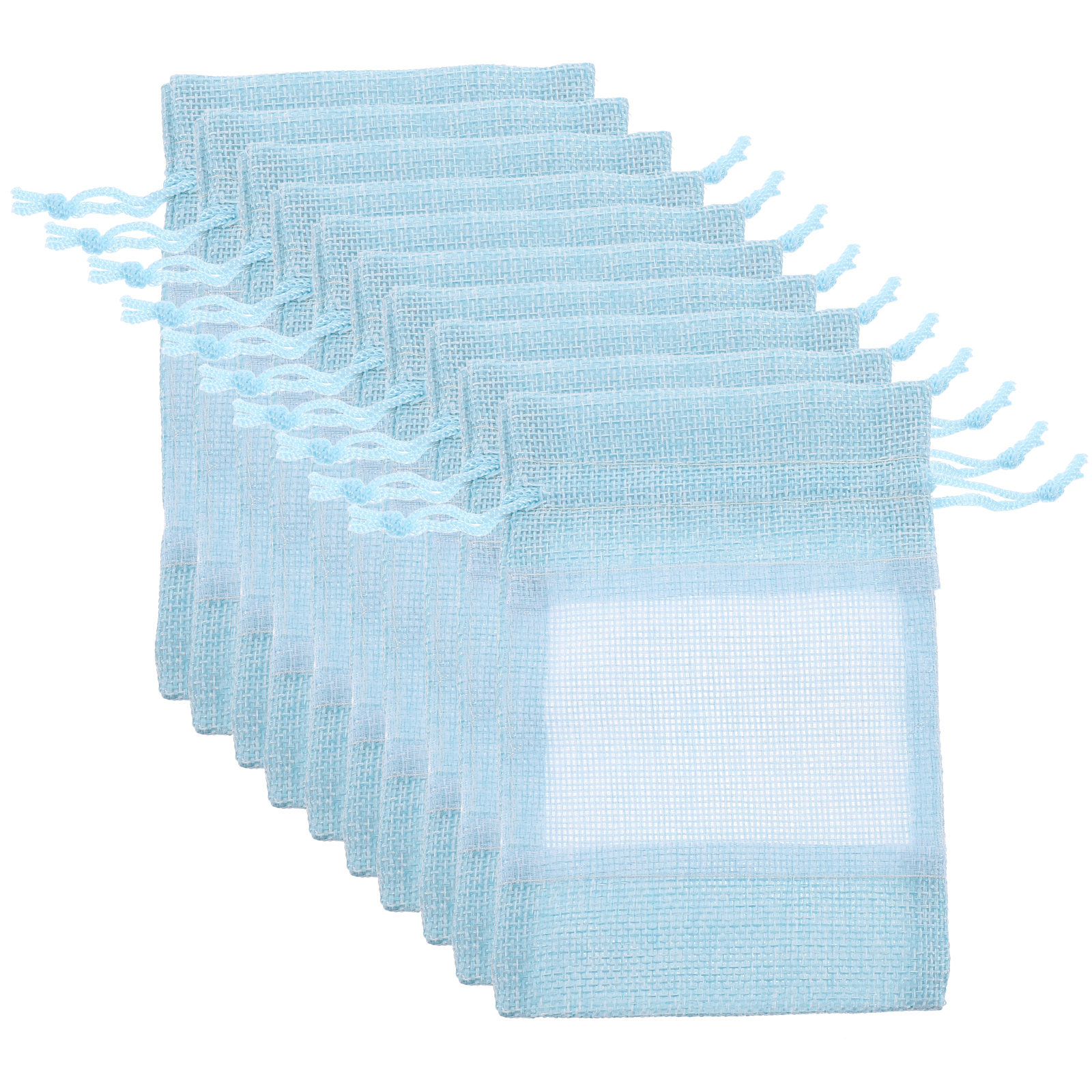 Home Fragrance Linen - 10Pcs Exquisite Lightweight Linen Mesh Drawstring
