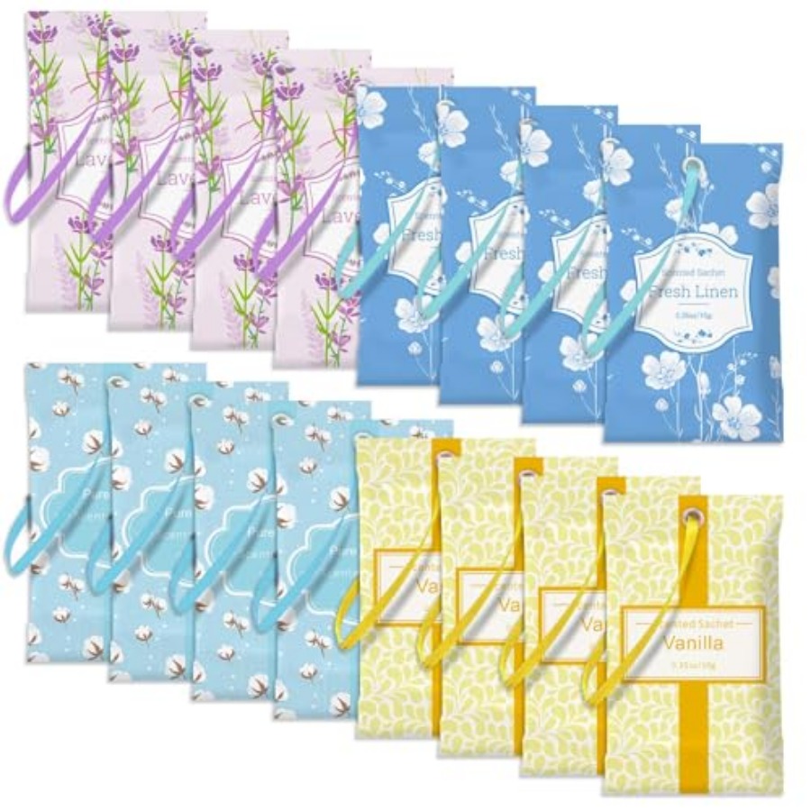 Home Fragrance Linen - Sachets for Drawers and Closets, Sachets