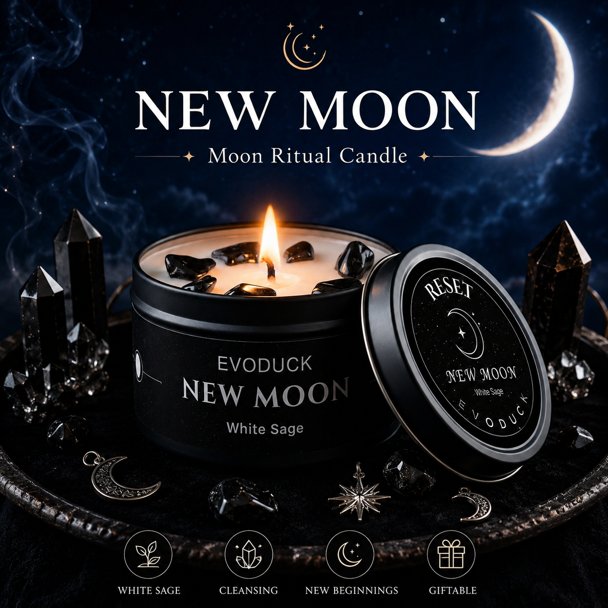 1pc New Moon Scented Candles C – обзор и цена Soy Wax Flake