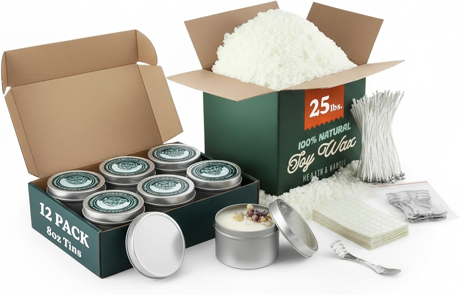 25 lbs. Soy Candle Wax with Su – обзор и цена Soy Wax Flake