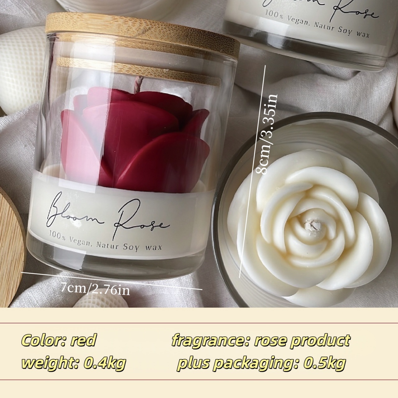 Rose-shaped candles,romantic a – обзор и цена Home Fragrance Rose
