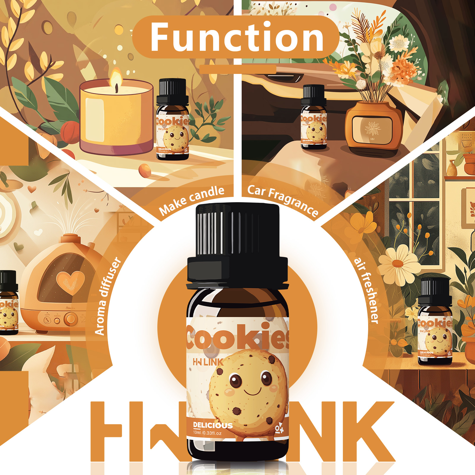 10ml Cookies Essential Oils  f – обзор и цена Home Fragrance Oils