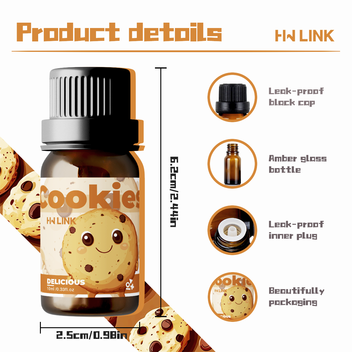 10ml Cookies Essential Oils  f – обзор и цена Home Fragrance Oils