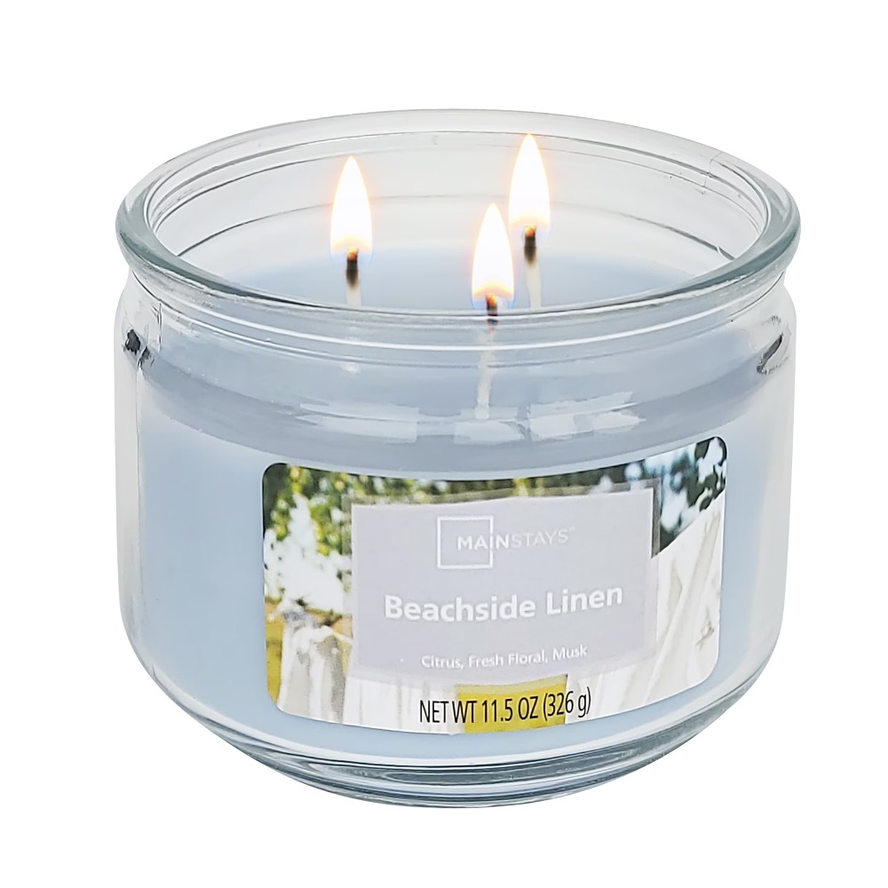 Blue Glass Jar Candle 3 Wick B – обзор и цена Home Fragrance Linen
