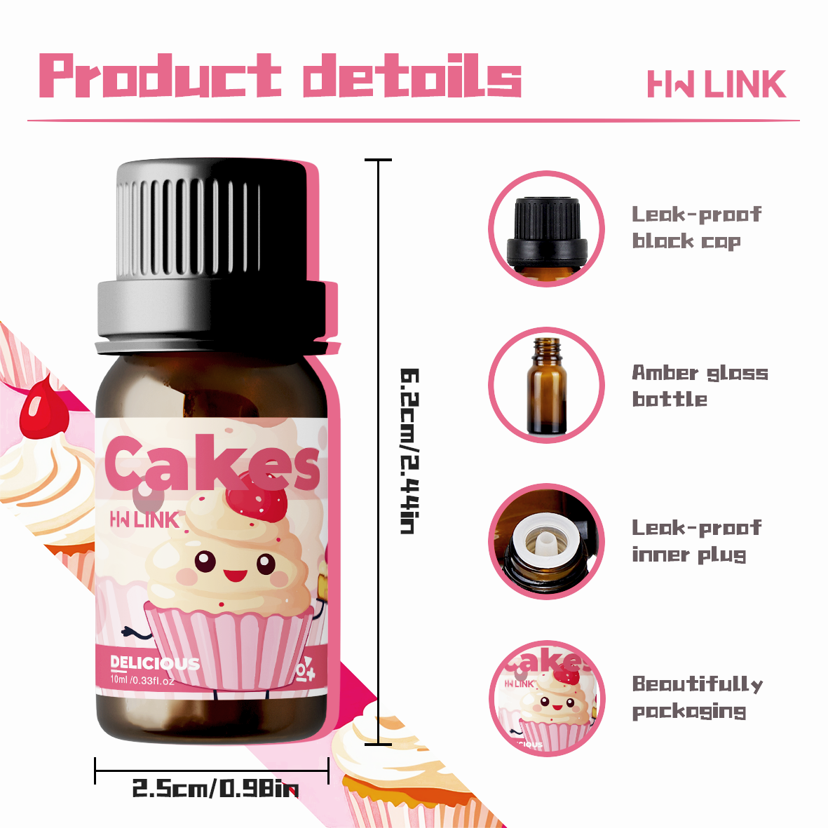 10ml Cakes Essential Oils  Can – обзор и цена Home Fragrance Oils