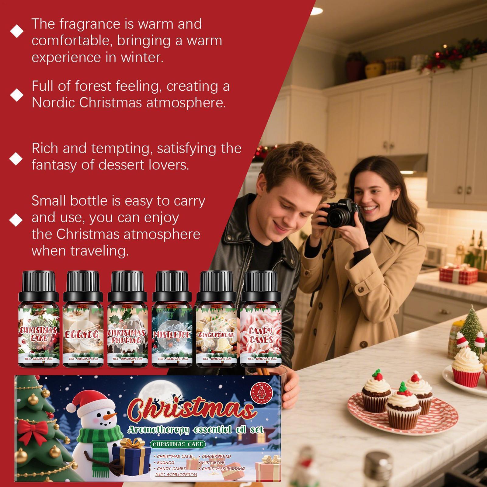6 Pcs Christmas Fragrance Oils – обзор и цена Xmas Home Fragrance