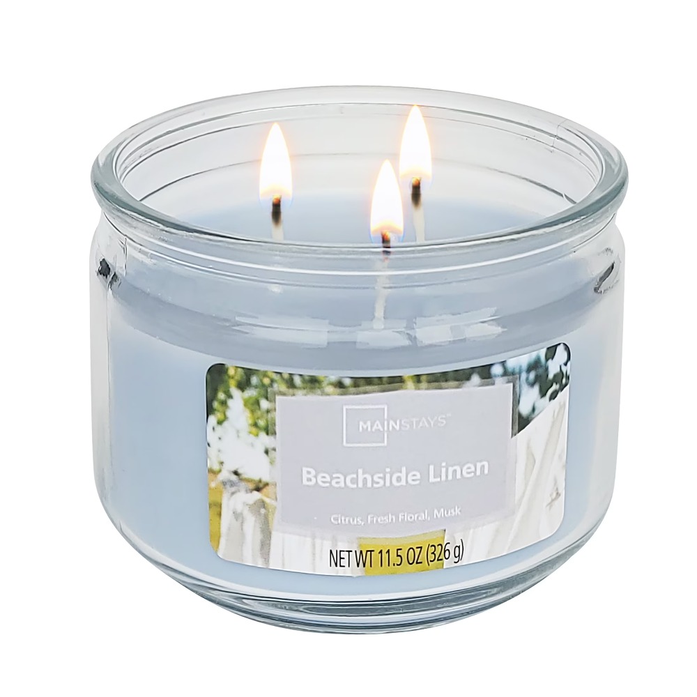 Large Blue 3-Wick Glass Jar Ca – обзор и цена Home Fragrance Linen